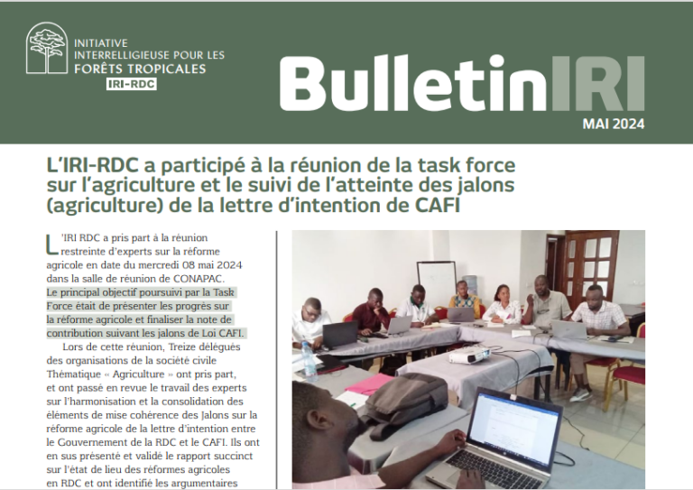 BULLETIN IRI-RDC MAI 2024 - IRI RDC