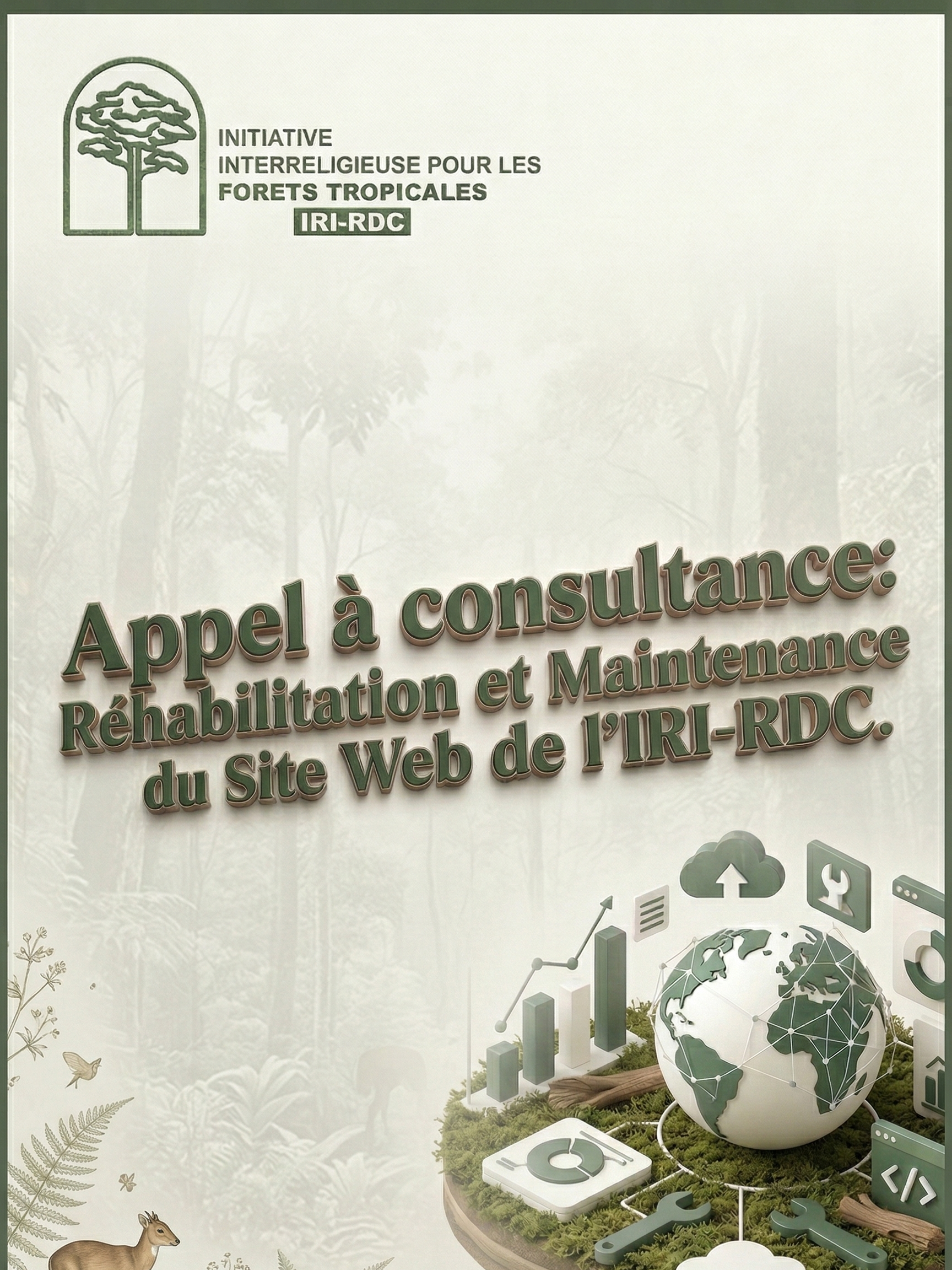 Appel à consultance: Réhabilitation et Maintenance du Site Web de l&rsquo;IRI-RDC.